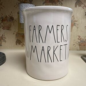 Rae Dunn Cream Farmers Market Canister